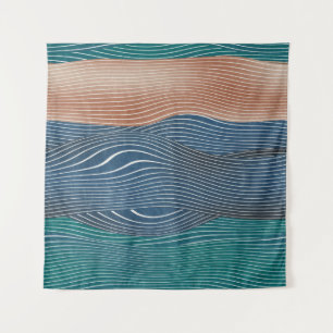 Tenture Collines naturelles : motif sans soudure.