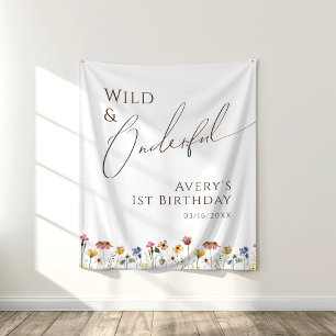 Tenture Coloré Wild & Onederful Anniversaire fond