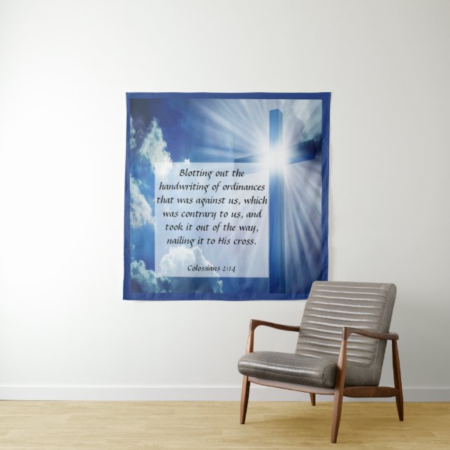 Tenture Colossiens 2:14 (En situation)