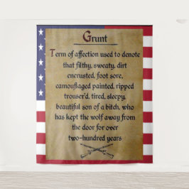 Tenture COMBAT INFANTRYMAN alias "GRUNT"