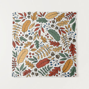 Tenture Conception de Carré feuille couleur automne