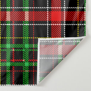 Tenture Conception de carreaux écossais à flanelle de Noël