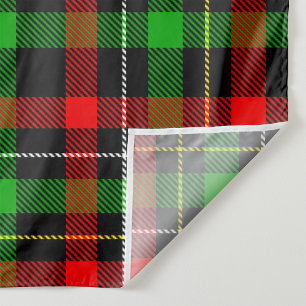 Tenture Conception de carreaux en flanelle rouge vert blan