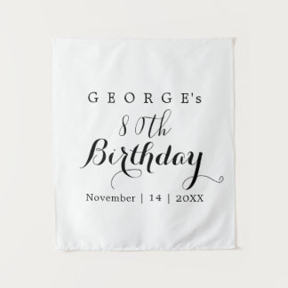 Tenture Conception de fête d'anniversaire de typographie m
