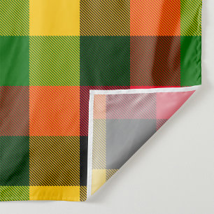 Tenture Conception de motif à carreaux de couleurs africai