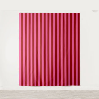 Tenture Conception de rayures rose rouge grenat