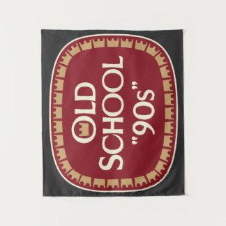 Tenture Conception d'étiquette de malt liquor Old School 9
