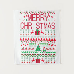 Tenture Conception « Joyeux Noël » de pull moche de Noël