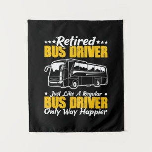Tenture Conducteur de bus retraité