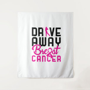 Tenture Conduisez loin Cancer du Sein Golf Golf Golfing Go