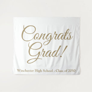 Tenture Congrats Classe d'or de l'année de graduation