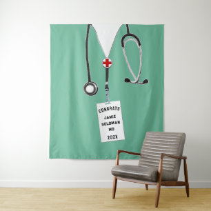 Tenture Congrats Médicales personnalisés