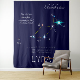 Tenture Constellation de l'hémisphère Nord Lyra