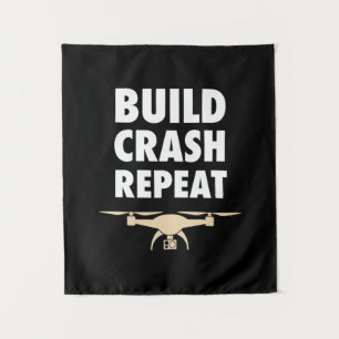 Tenture Construire Crash Répéter Drone