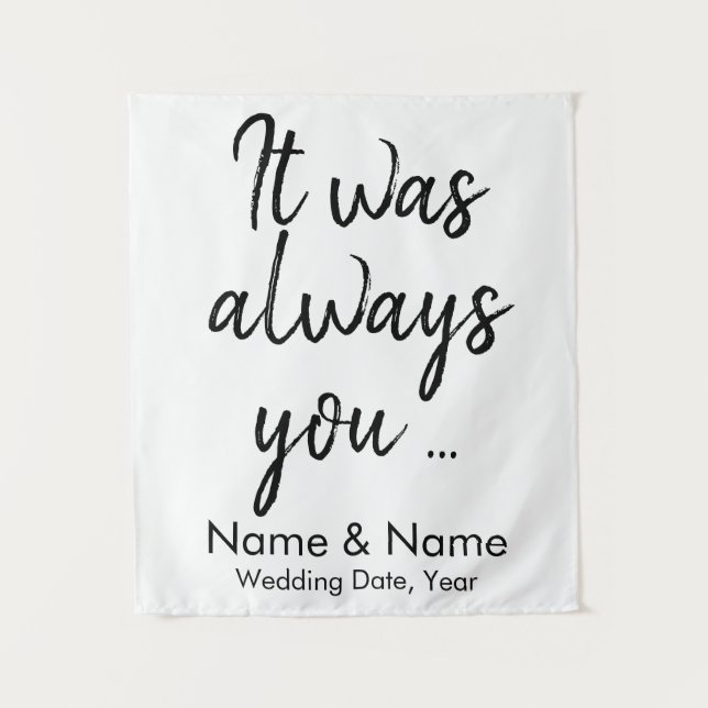 Tenture Contexte rustique Mariage pour la cérémonie sur un (Devant)