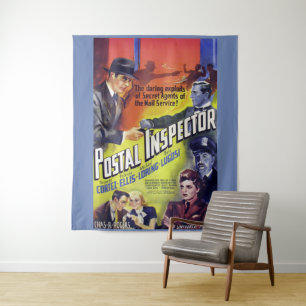 Tenture Copie postale d'affiche de film de l'inspecteur