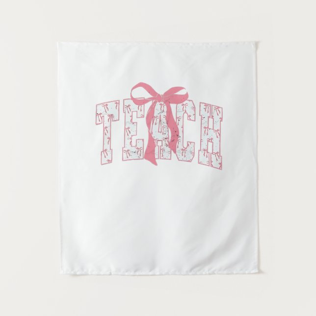 Tenture Coquette Bow Pencil Design Enseignants Enseignants (Devant)