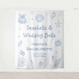 Tenture Coquillages Bachelorette Bienvenue