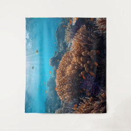 Tenture Coral Reef Ocean Tapestry