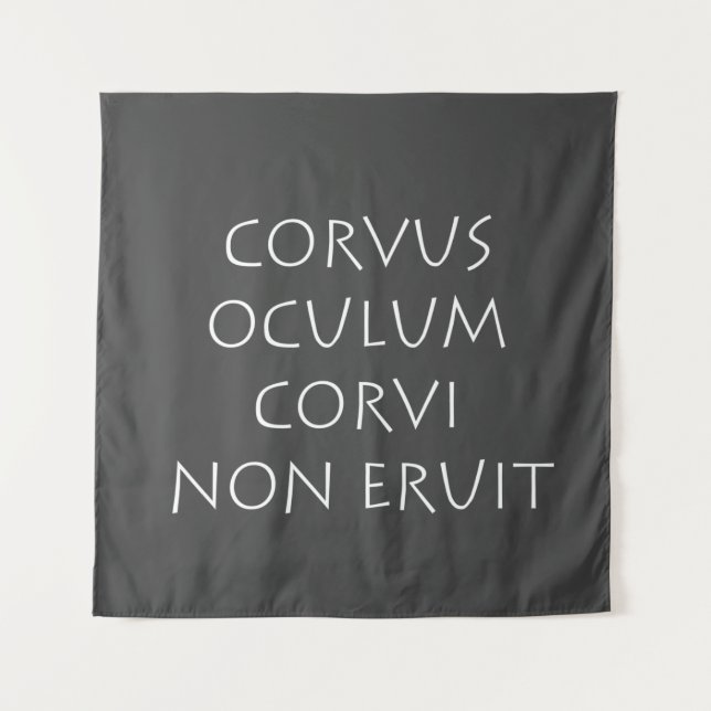 Tenture Corvus oculum corvi non éuit (Devant)