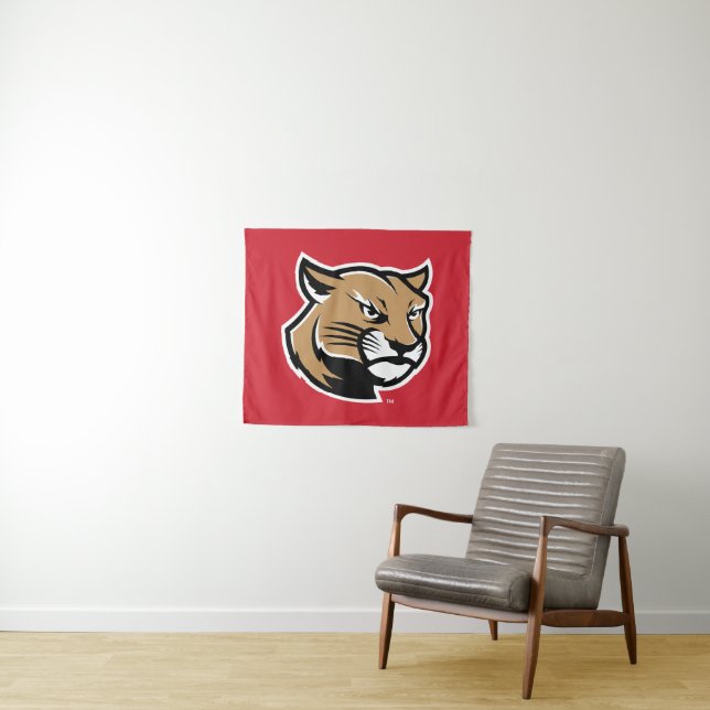Tenture Cougars de SIUE (En situation (horizontale))