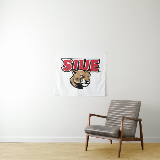 Tenture Cougars de SIUE (En situation (horizontale))