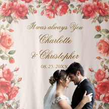 Couleur d'eau romantique Roses Mariage arrière-pla
