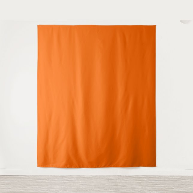 Tenture Couleur solide brillante ambre | Classique | Éléga (Devant)