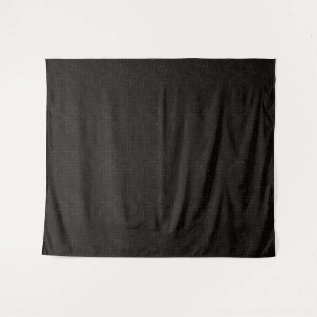 Tenture Couleur solide texturée noire (Devant (Horizontal))