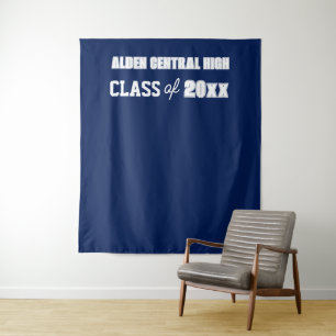 Tenture Couleurs bleu et blanc de l'école de la Marine arr