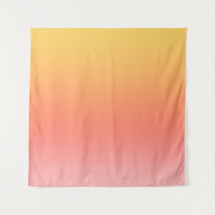 Tenture Couleurs simples - Jaune à Misty Pink ombre