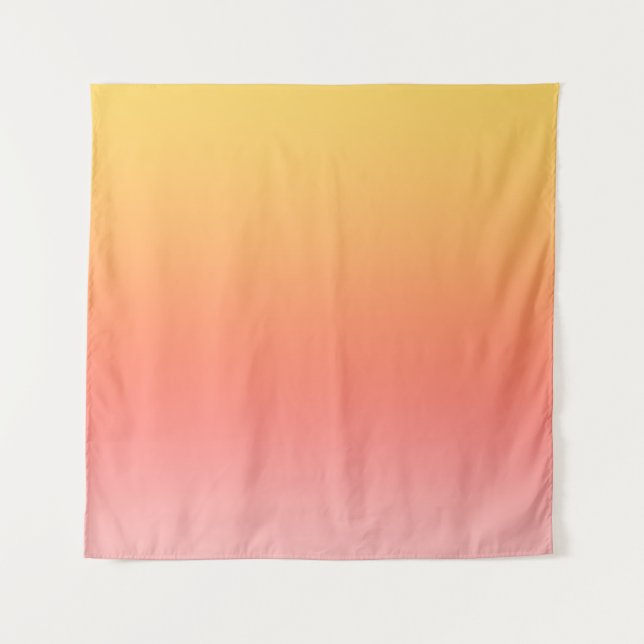 Tenture Couleurs simples - Jaune à Misty Pink ombre (Devant)