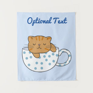 Tenture Coupe Kawaii de fée de chat