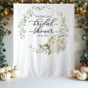 Tenture Couronne de verdure Citrouille Toile de fond pour