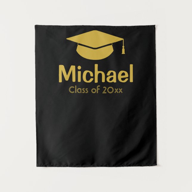 Tenture Cours d'arrière-plan de graduation personnalisée d (Devant)