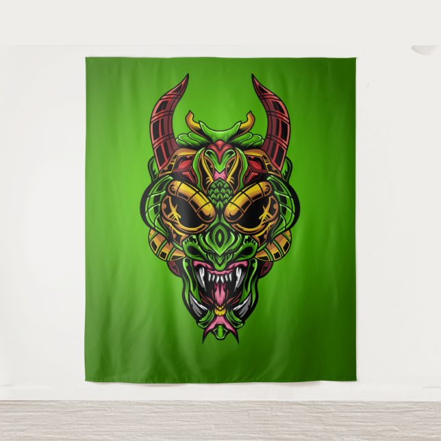 Tenture Crâne de serpent (Devant)