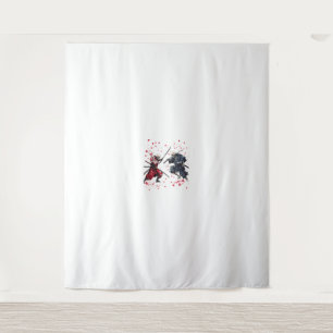 Tenture Crâne Samurai Duel