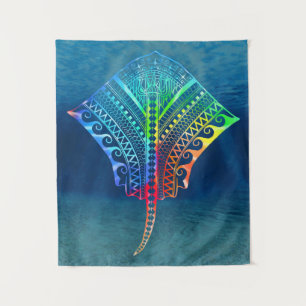 Tenture Cravate Dyed Tribal Stingray
