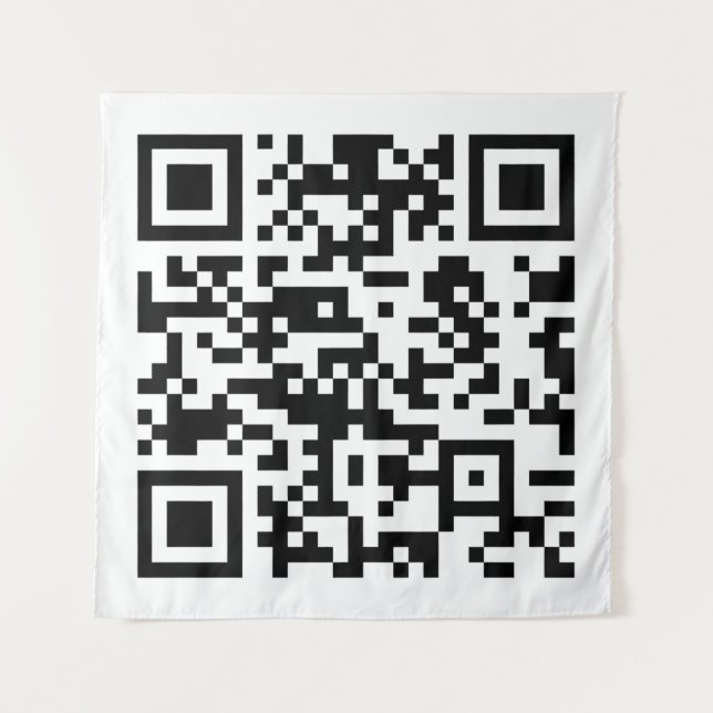 Tenture Création instantanée de code QR (en entrant votre  (Devant)