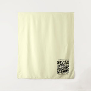 Tenture Créer un code QR Jaune pâle