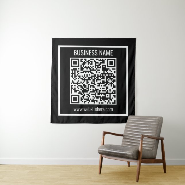 Tenture Créer un code QR moderne instantanément (En situation)