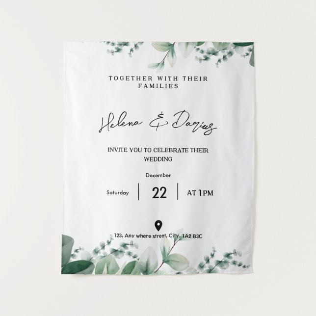 Tenture Créez votre propre Devenez écolo (Devant)