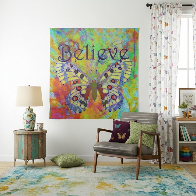 Tenture Croire papillon coloré (Créateur téléchargé)