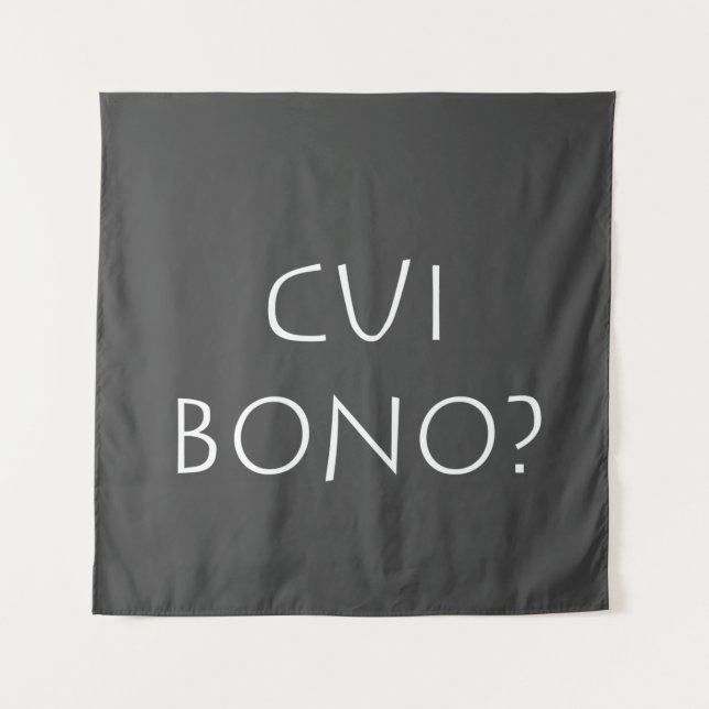 Tenture Cui bono (Devant)