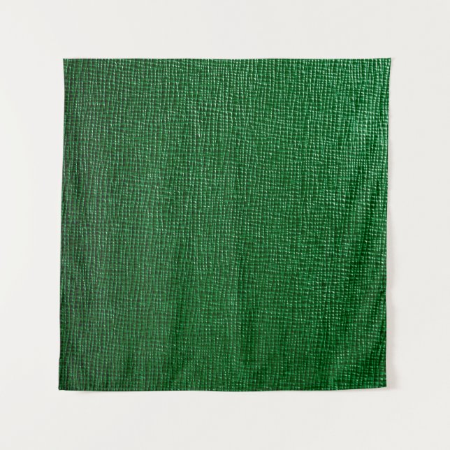 Tenture Cuir avec motif abstrait en vert. Abst (Devant)