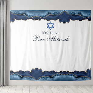 Tenture Custom Bar Mitzvah Party Navy Blue Photo Boot