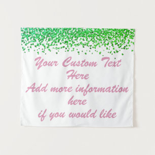Tenture Custom Green Backdrop Anniversary Party Photo Prop
