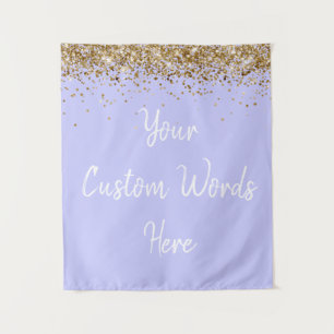 Tenture Custom Periwinkle Purple Anniversaire Fête Photobo