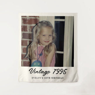 Tenture Custom Vintage Photo Birthday Party