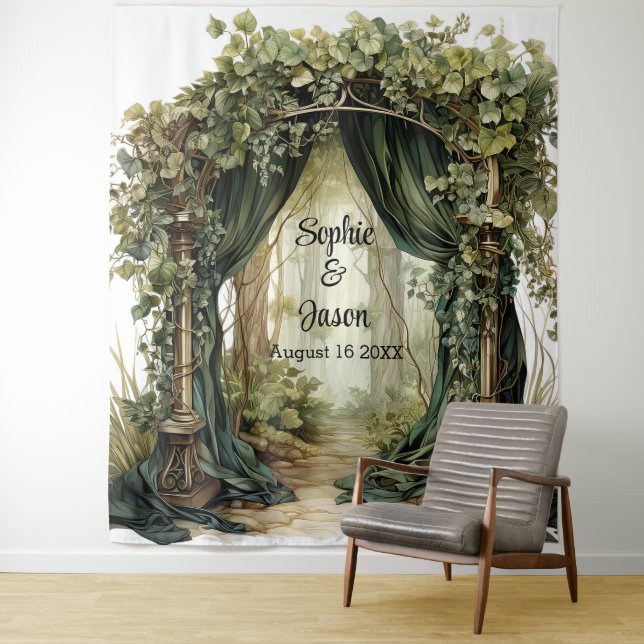 Tenture  Customizable Enchanted Archway Wedding Backdrop (En situation)